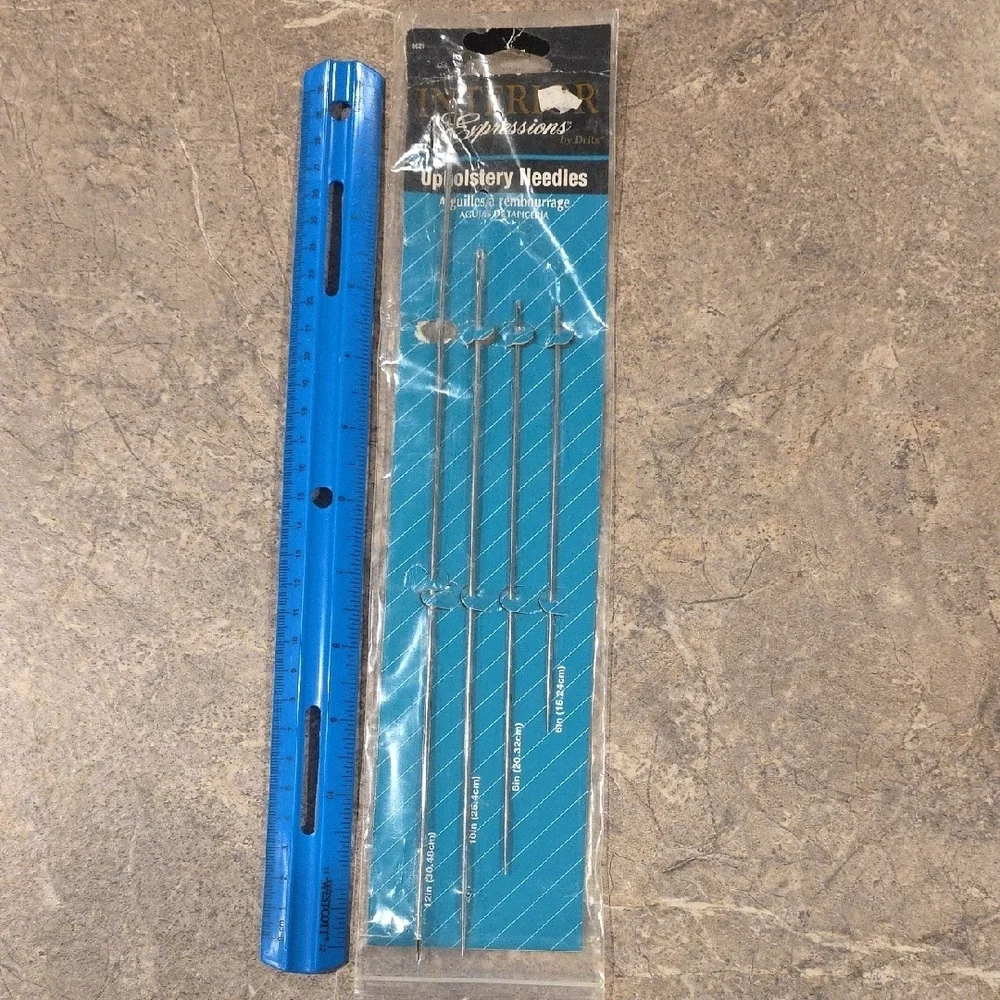 (J21) Upholstery Needles Set - Silver